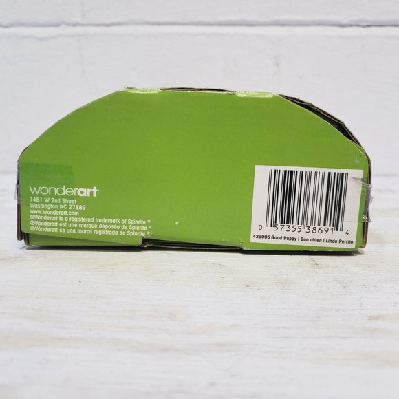 Spinrite Wonderart Latch Hook Kit 8X8" Puppy *NEW* W/Latch Hook "Good Puppy" - Picture 7 of 7